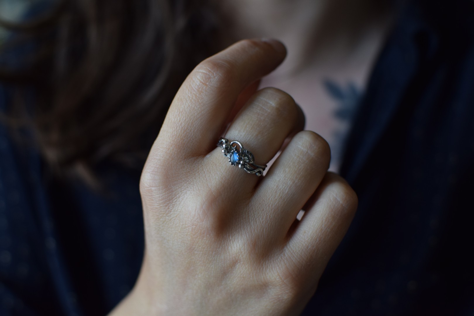 Bague ~Sylvebague~ Labradorite T55 – Image 2
