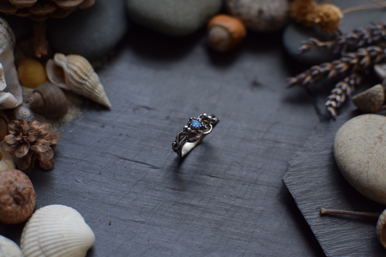 Bague ~Sylvebague~ Labradorite T55
