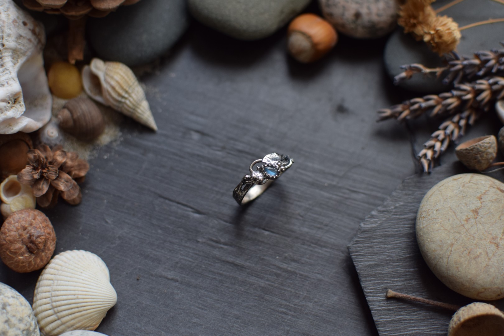 Bague ~Sylvebague~ Labradorite T55 – Image 4