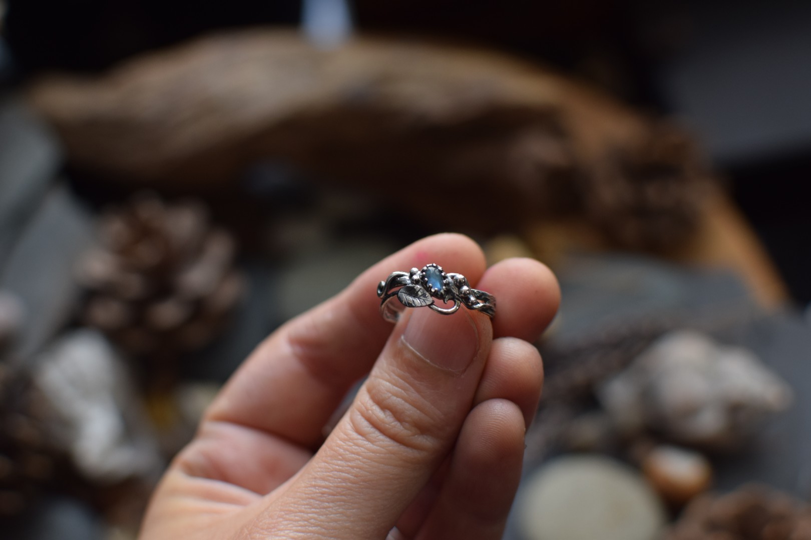 Bague ~Sylvebague~ Labradorite T55 – Image 6