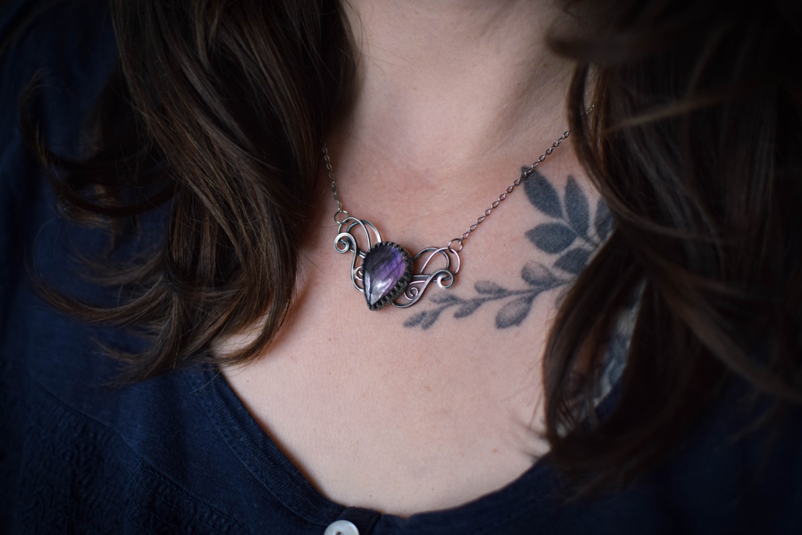 Collier ~Crépuscule~ Labradorite – Image 2