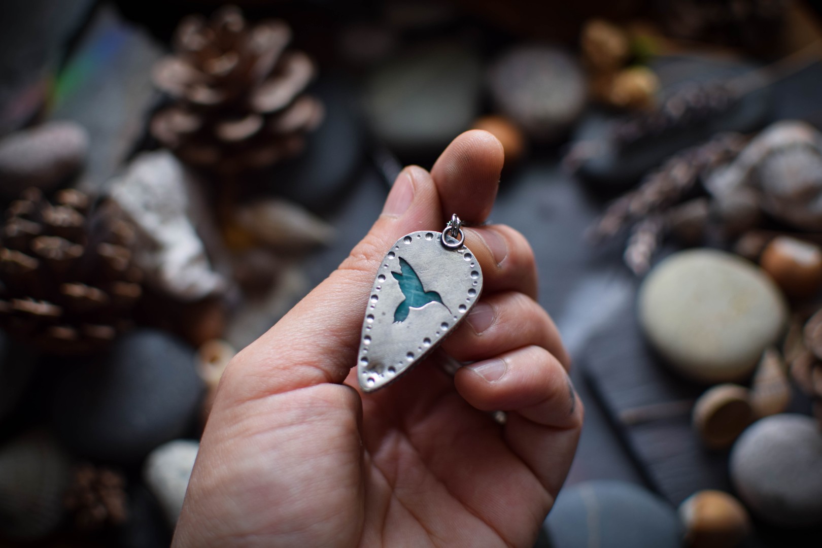 Pendentif ~Colibri~ Amazonite – Image 6