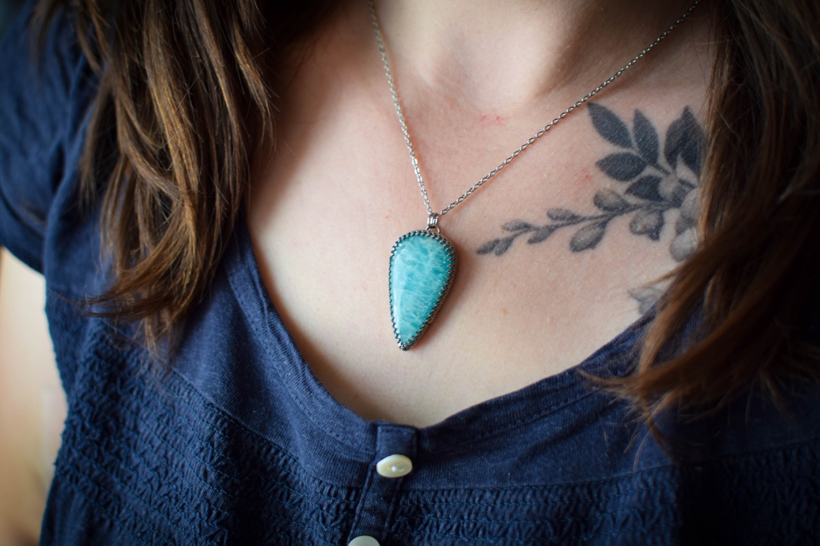 Pendentif ~Colibri~ Amazonite – Image 3