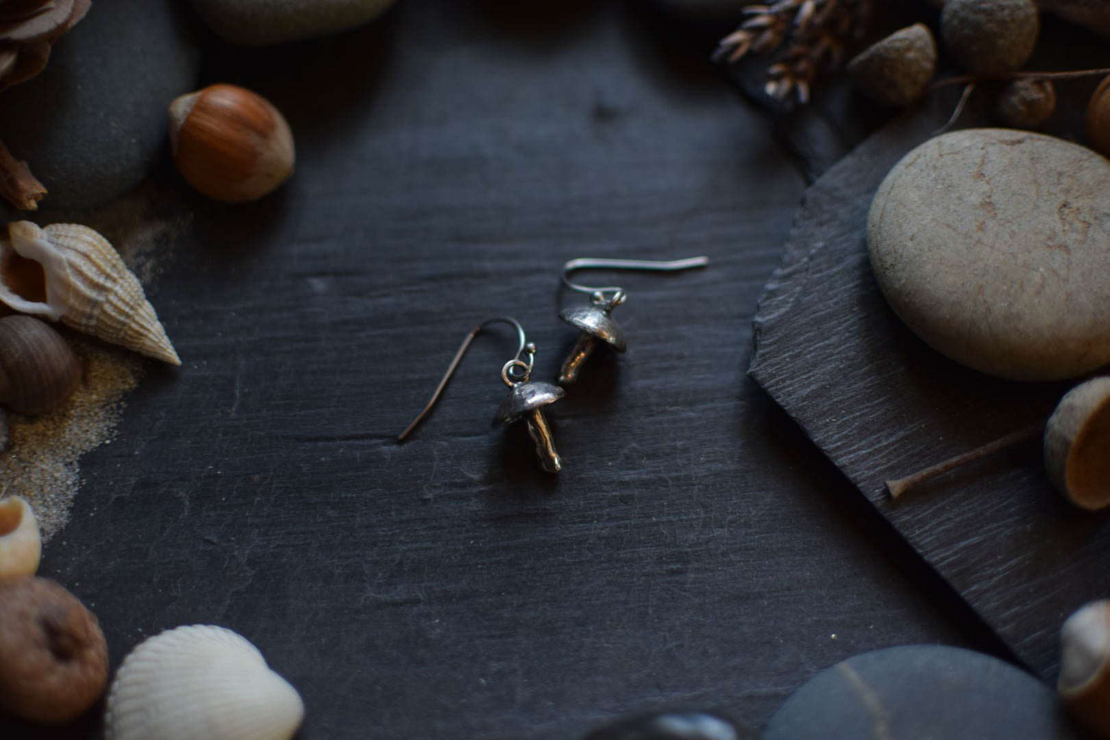 Boucles d'oreilles ~Champi~ Argent Massif – Image 6