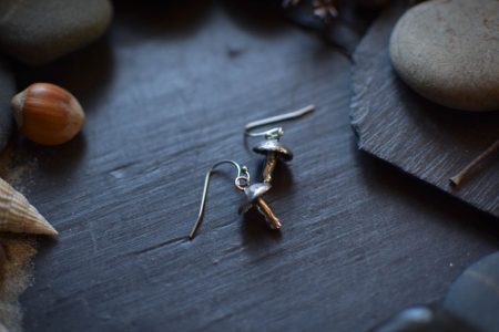 Boucles d'oreilles ~Champi~ Argent Massif