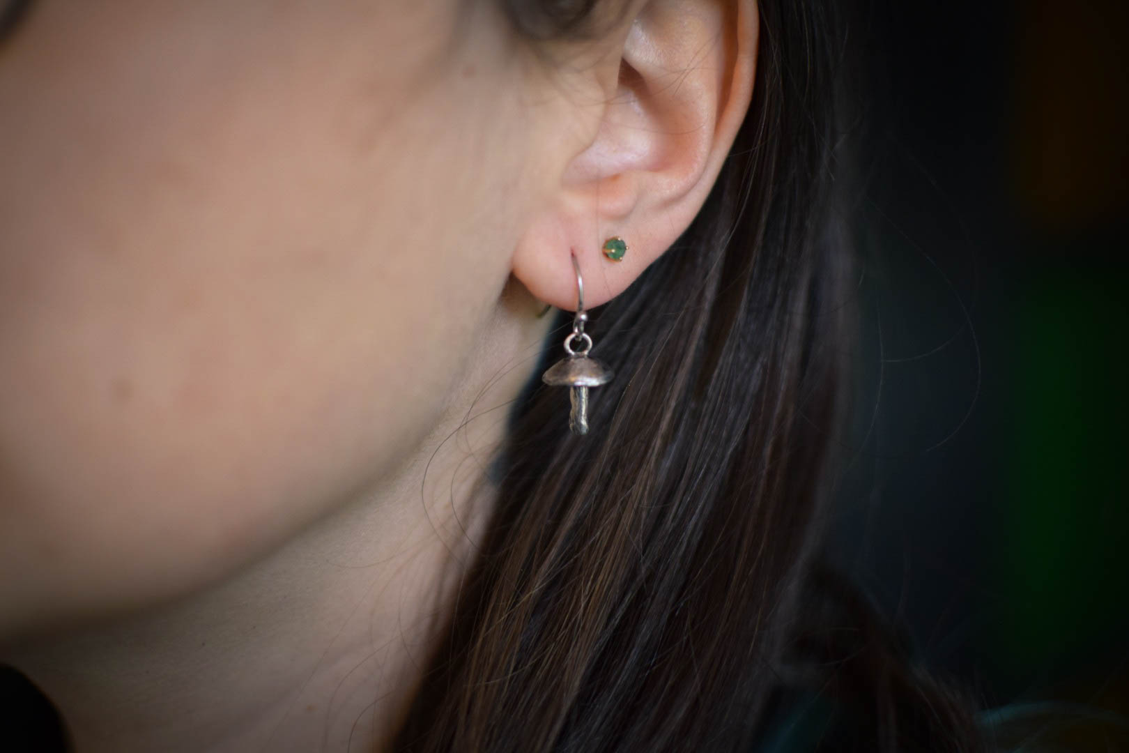 Boucles d'oreilles ~Champi~ Argent Massif – Image 2