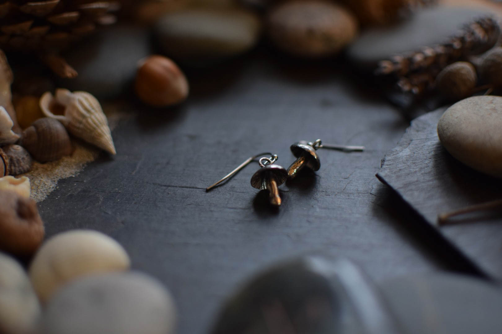 Boucles d'oreilles ~Champi~ Argent Massif – Image 4