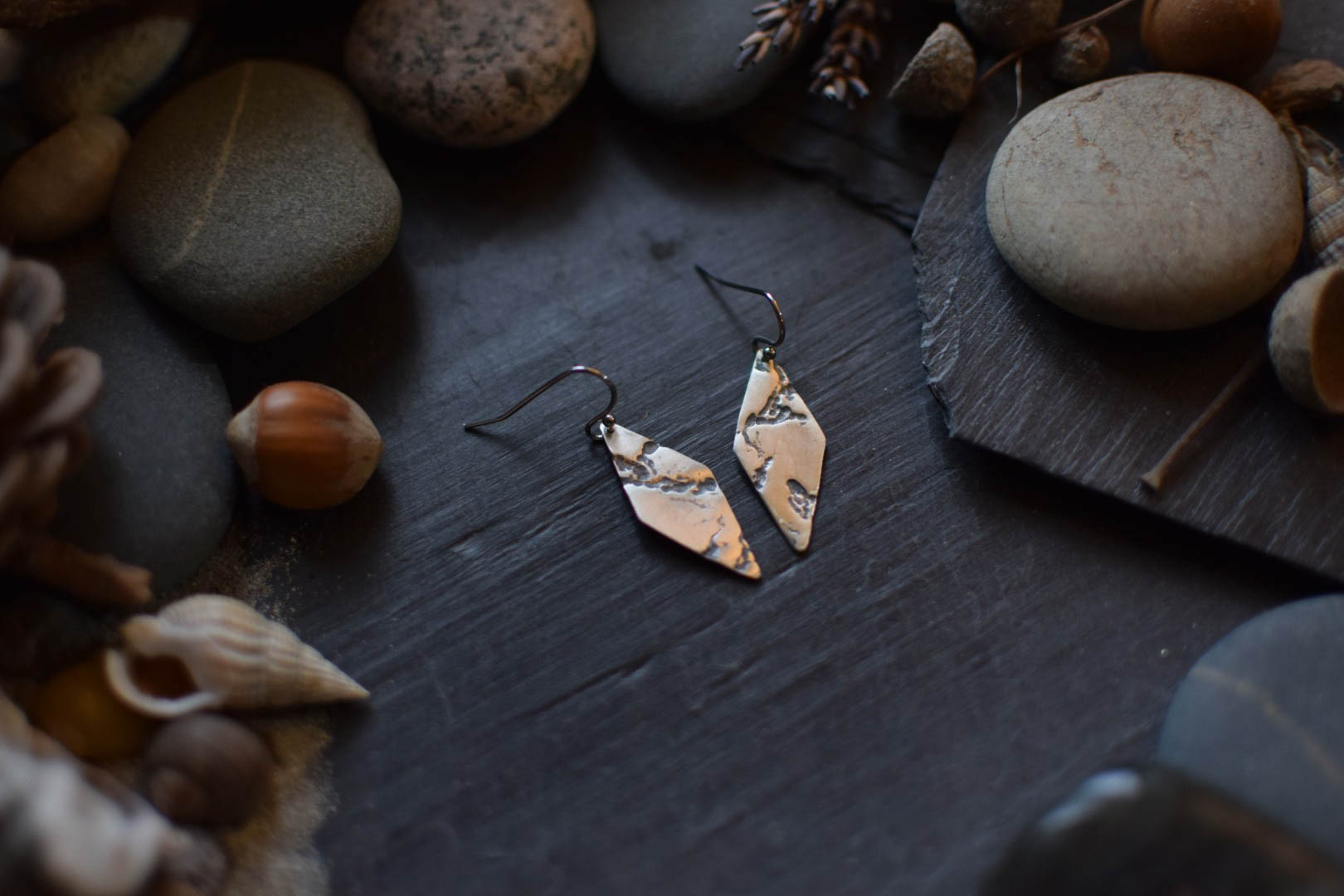 Boucles d'oreilles ~Éclats~ Argent Massif – Image 4
