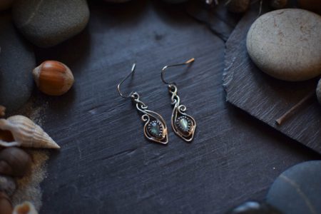 Boucles d'Oreilles ~Elixir~ Labradorite
