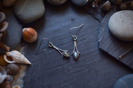 Boucles d'Oreilles ~Givre~ Labradorite